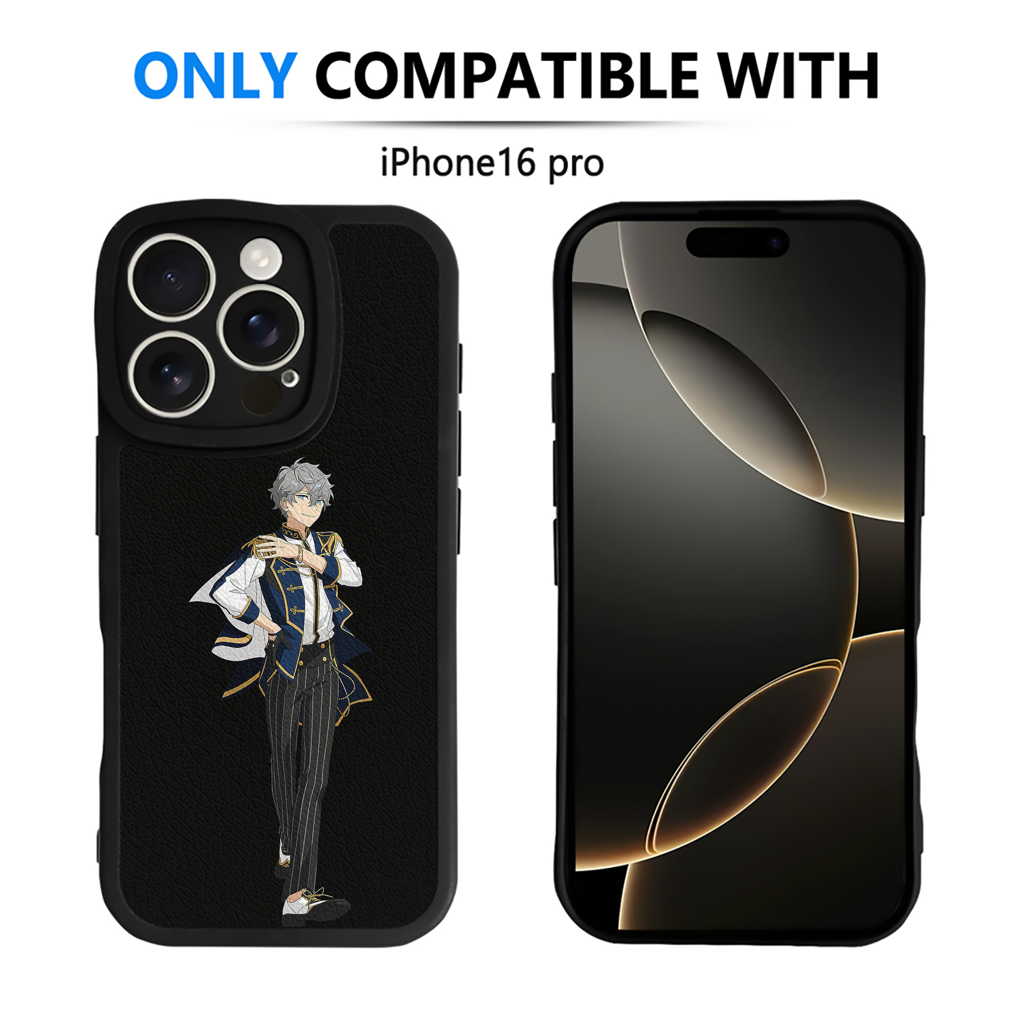 （画像用） あんさんぶるスターズ! Ensemble Stars 【iPhone 16シリーズ対応】シリコンスマホケース（レザー調） 材質：シリコン